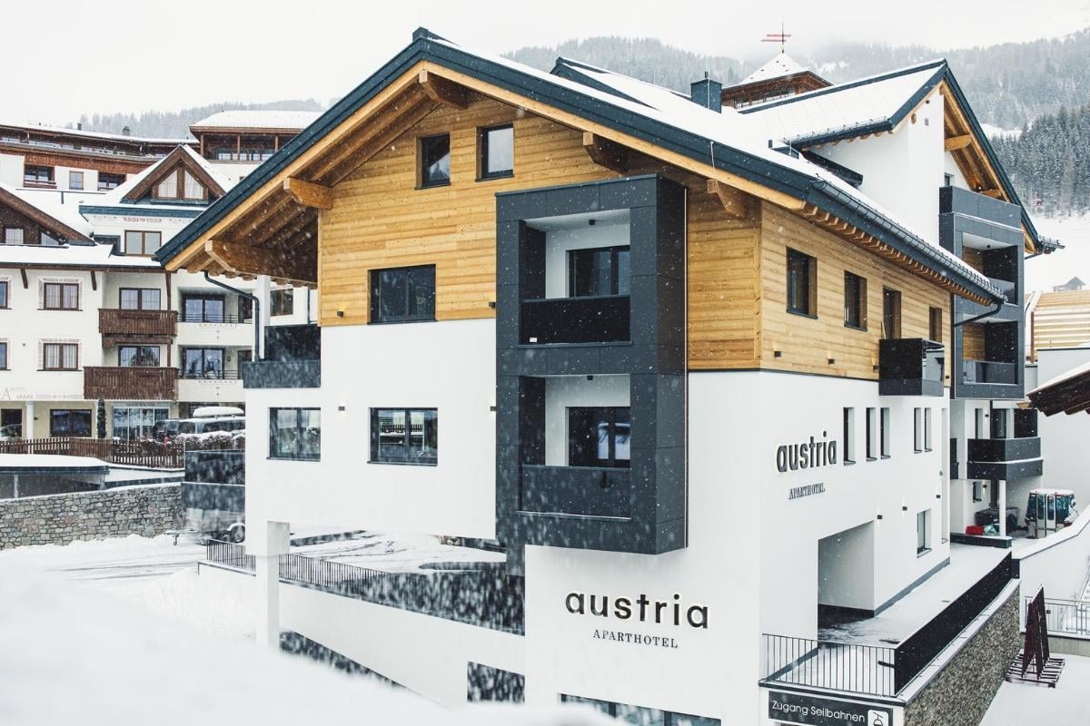 Außenansicht des Austria Aparthotel